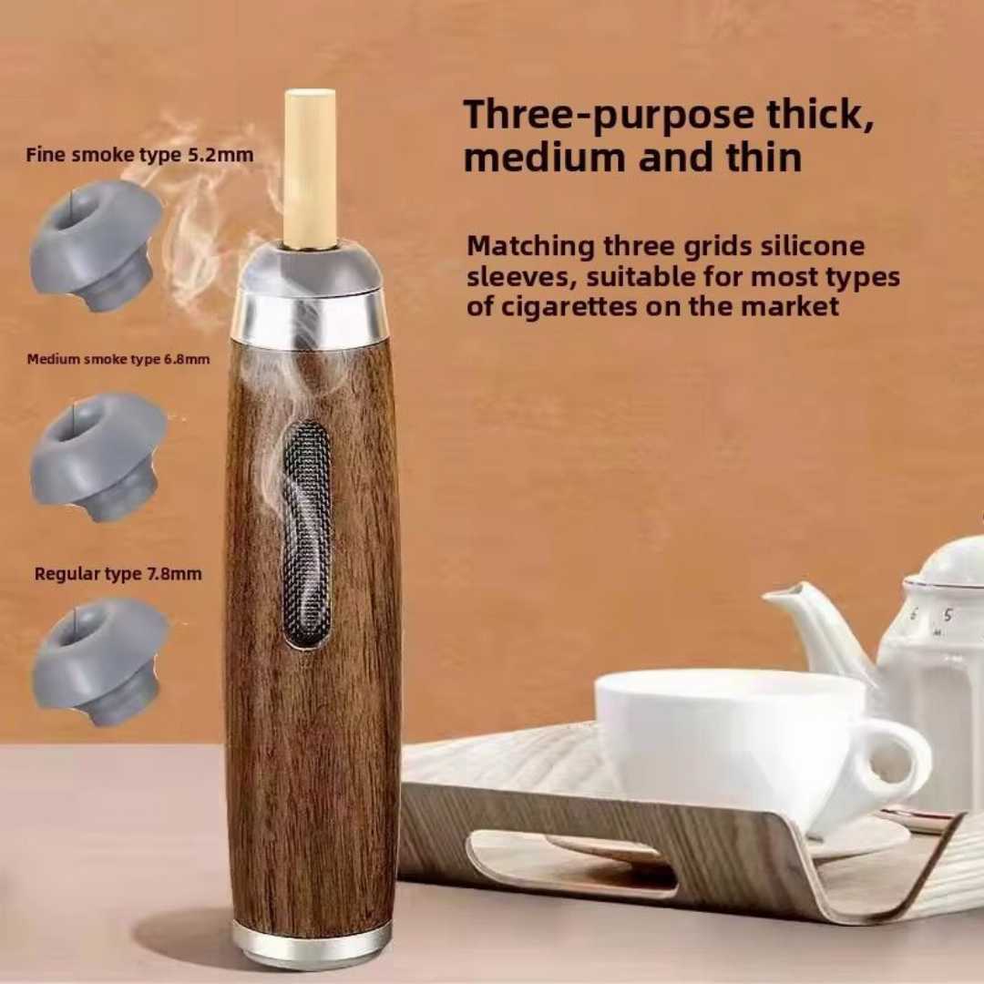 Portable,Creative,Walnut,Handheld,Cigarette,Ashtray