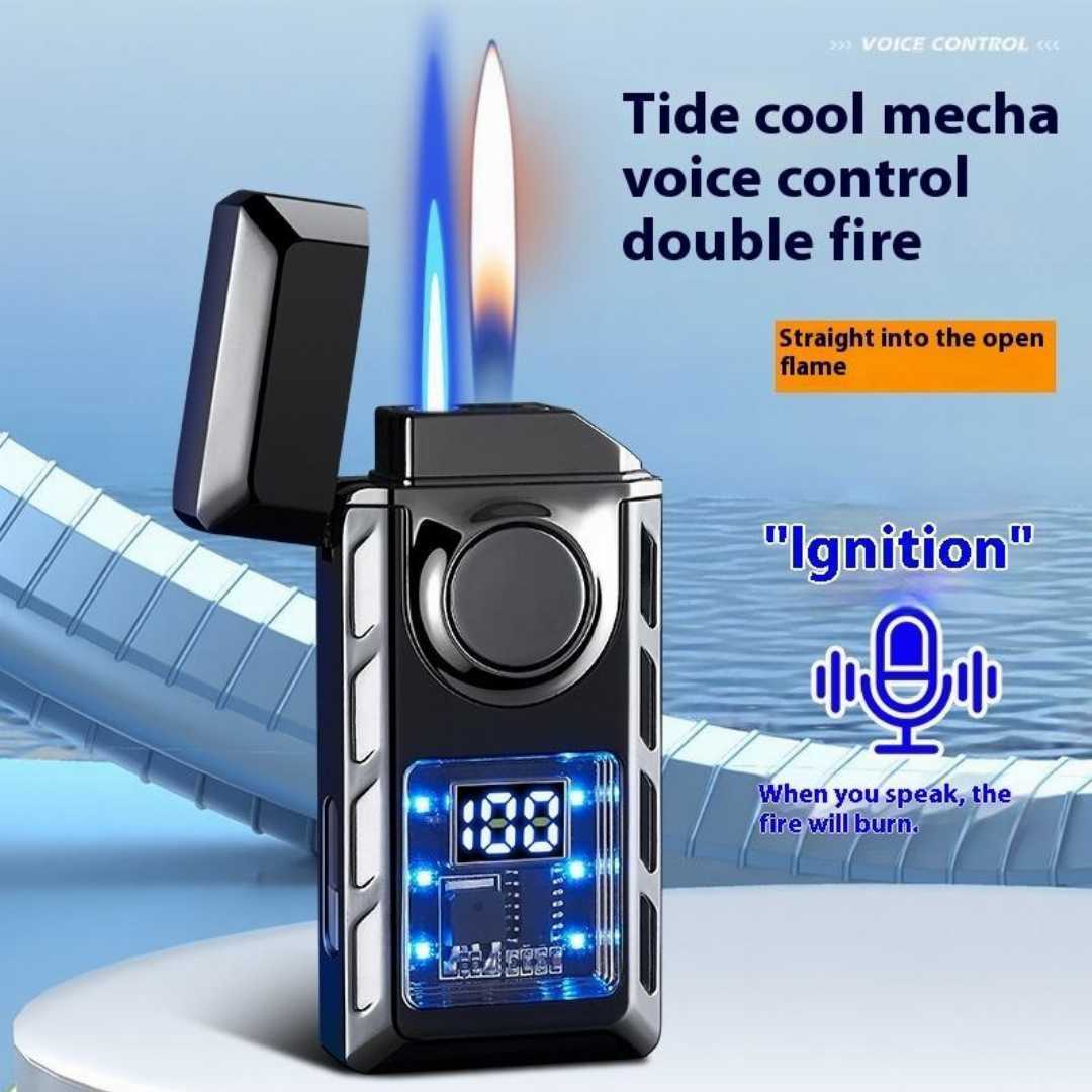 High-Tech,One-Button,Switching,Transparent,Windproof,Lighter,Voice-Activated,Intelligent,Ignition