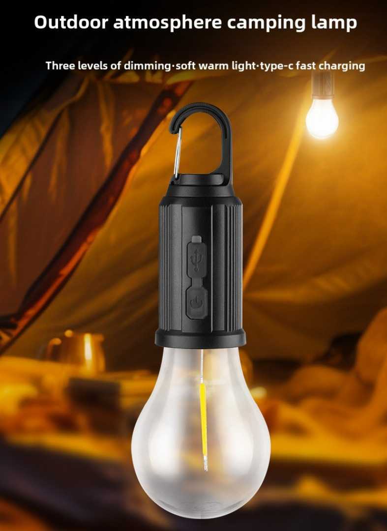 High,Quality,Durable,Warm,Light,Top,Portable,Hanging,Type-C,Charging,LED,Lamp,Bulbs,for,Garden,Tent,Camping