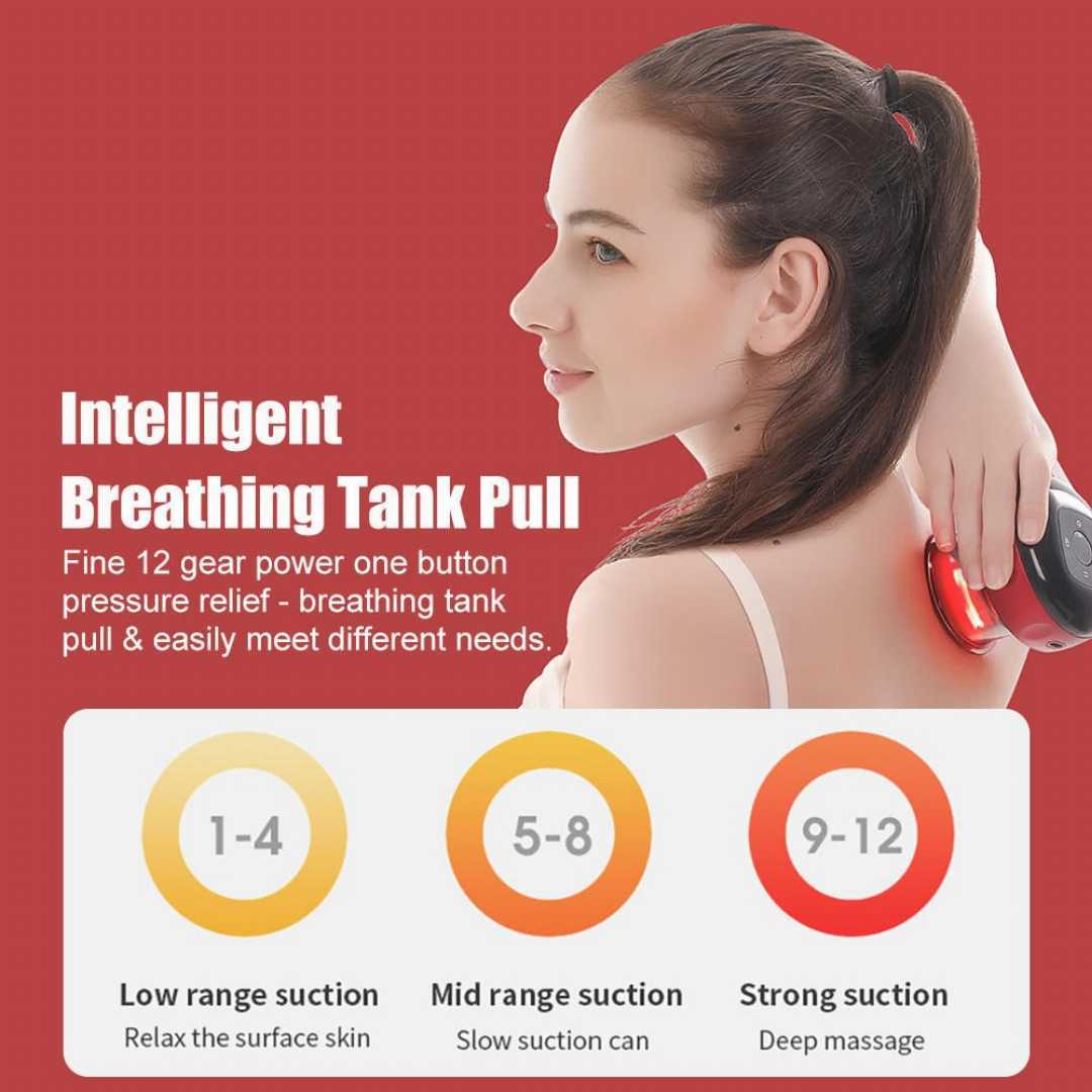 Portable,Smart,Cupping,Therapy,Massager,12,Level,Heating,Suction,Electric,Cupping,Therapy,Set
